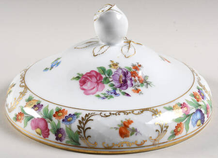 Dresdner Art (Smooth) Lid for Round Vegetable by Schumann - Bavaria