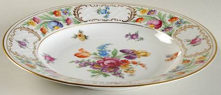 Dresdner Art (Smooth) Large Rim Soup Bowl
