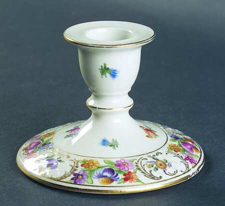 Dresdner Art (Smooth) Single Light Candlestick