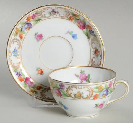 Dresdner Art (Smooth) Flat Demitasse Cup & Saucer Set by Schumann - Bavaria
