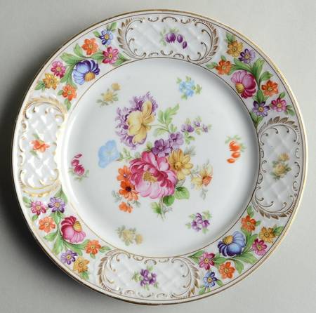 Dresdner Art (Smooth) Dessert/Pie Plate by Schumann - Bavaria