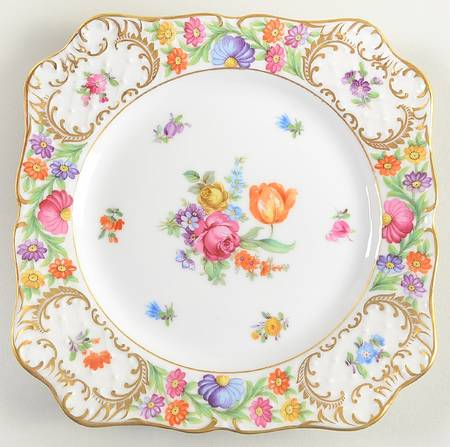 Dresdner Art (Smooth) Square Salad Plate