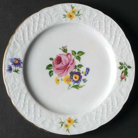 Dresden Bouquet Bread & Butter Plate