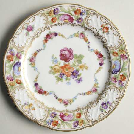 Dresden Garland Salad Plate