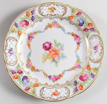 Dresden Garland Dessert/Pie Plate