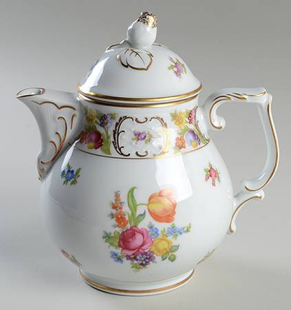 Empress Dresden Flowers Teapot & Lid