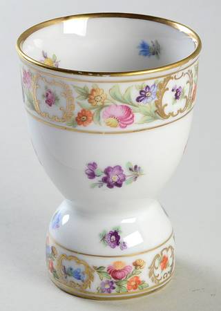 Empress Dresden Flowers Double Egg Cup