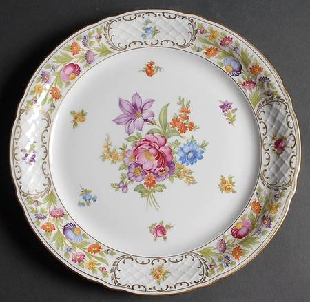 Empress Dresden Flowers 11" Chop Plate (Round Platter)