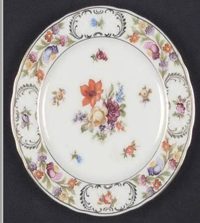 Empress Dresden Flowers Dinner Plate
