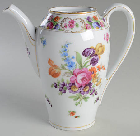 Empress Dresden Flowers Coffee Pot No Lid