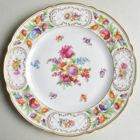 Empress Dresden Flowers 11" Chop Plate (Round Platter)