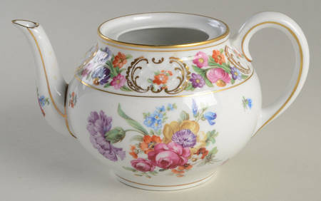 Empress Dresden Flowers Teapot No Lid