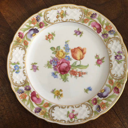 Empress Dresden Flowers Dinner Plate