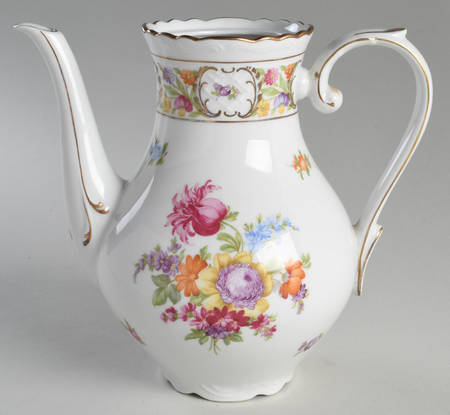Empress Dresden Flowers Coffee Pot No Lid
