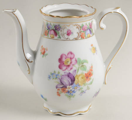 Empress Dresden Flowers Mini Coffee Pot No Lid