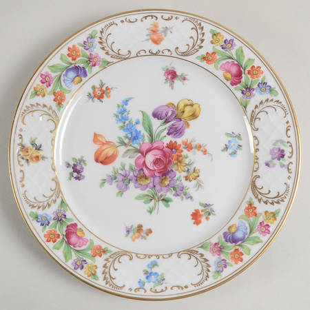 Empress Dresden Flowers Luncheon Plate