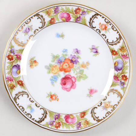Empress Dresden Flowers Dessert/Pie Plate