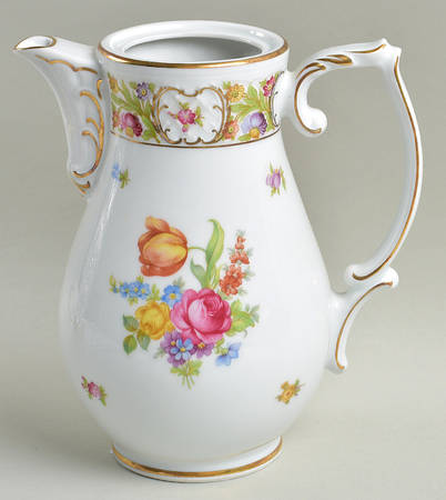 Empress Dresden Flowers Coffee Pot No Lid