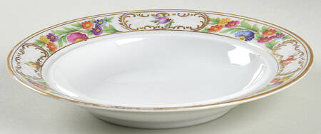 Empress Dresden Flowers Round Butter No Lid