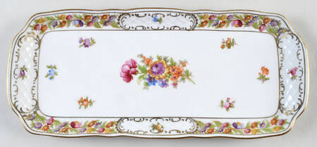 Empress Dresden Flowers 14" Sandwich Tray