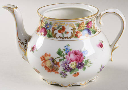 Empress Dresden Flowers Mini Teapot No Lid