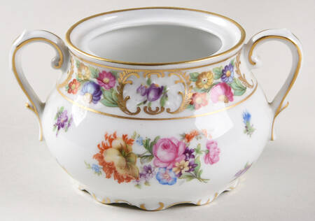 Empress Dresden Flowers Mini Sugar Bowl No Lid