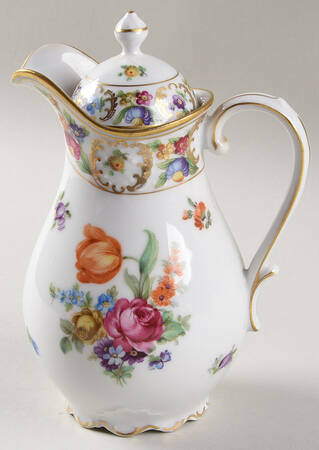 Empress Dresden Flowers Hot Water Jug & Lid