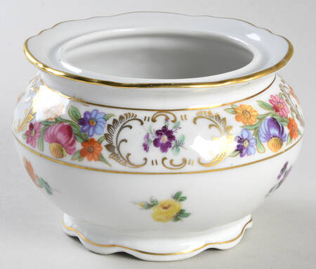Empress Dresden Flowers Sugar Bowl No Lid