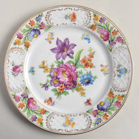Empress Dresden Flowers Luncheon Plate