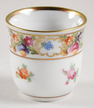 Empress Dresden Flowers Single Egg Cup
