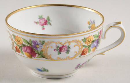 Empress Dresden Flowers Flat Cup