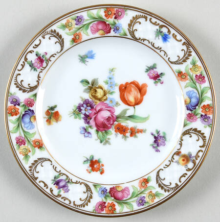 Empress Dresden Flowers Bread & Butter Plate