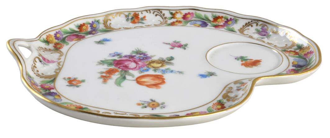 Empress Dresden Flowers Snack Plate