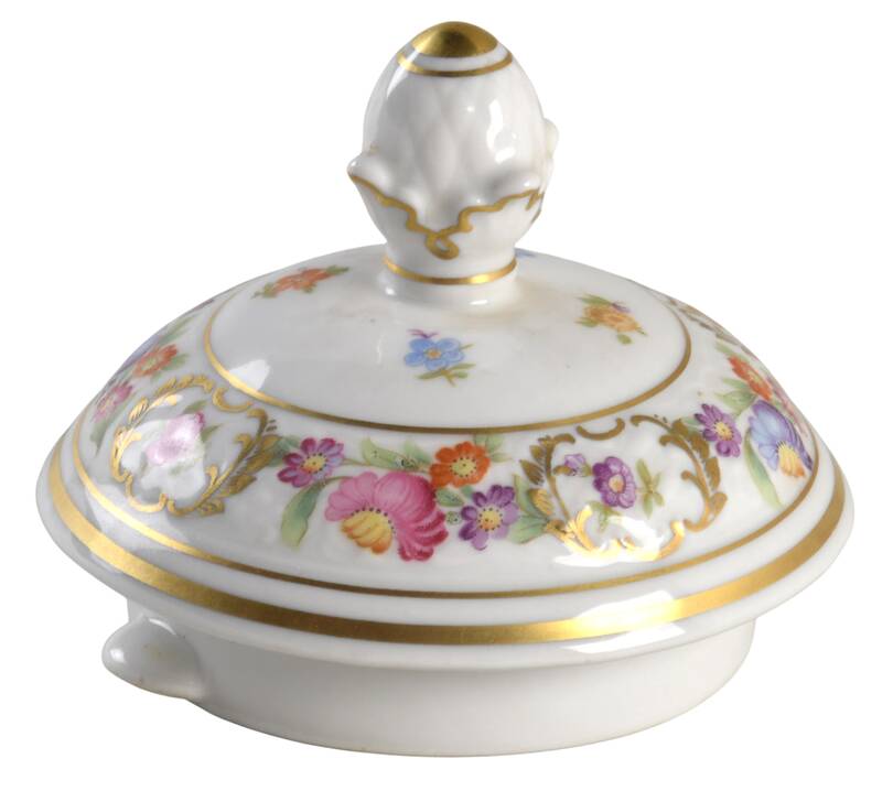 Empress Dresden Flowers Lid for Teapot