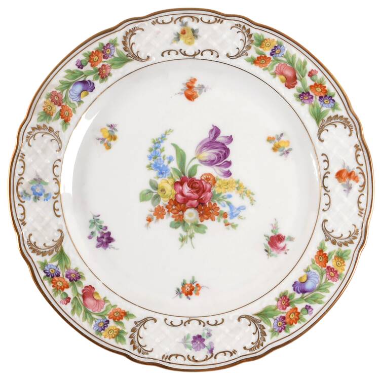 Empress Dresden Flowers Dinner Plate