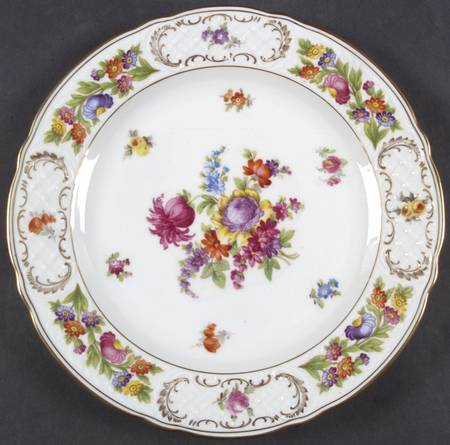 Empress Dresden Flowers Dinner Plate