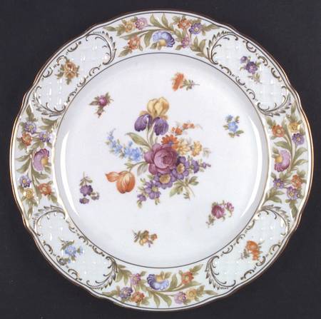 Empress Dresden Flowers Dinner Plate