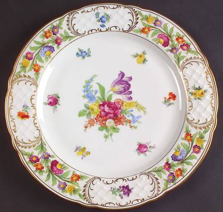 Empress Dresden Flowers Dinner Plate