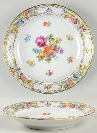 Empress Dresden Flowers Coupe Soup Bowl