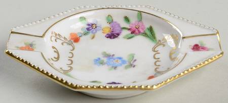Empress Dresden Flowers 3" Ashtray