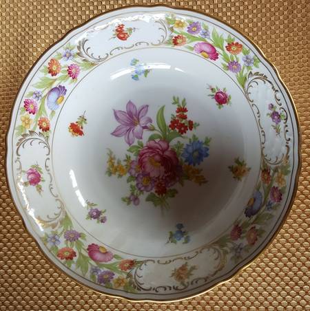 Empress Dresden Flowers Coupe Soup Bowl