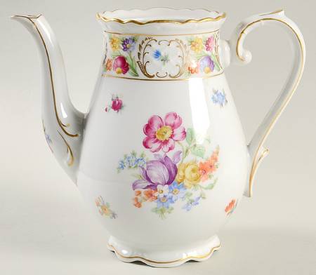 Empress Dresden Flowers Coffee Pot No Lid