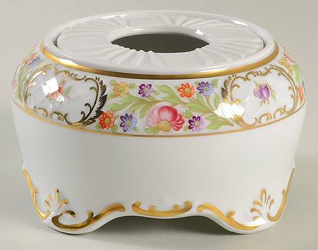 Empress Dresden Flowers China Warmer Stand