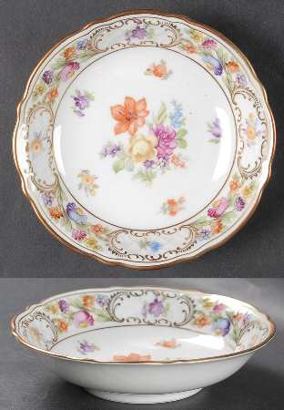 Empress Dresden Flowers Fruit/Dessert (Sauce) Bowl
