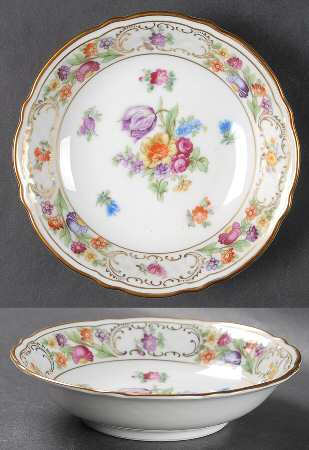 Empress Dresden Flowers Fruit/Dessert (Sauce) Bowl
