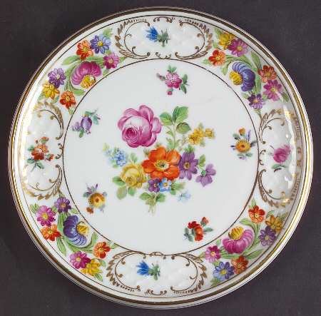Empress Dresden Flowers Trivet