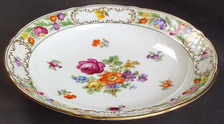 Empress Dresden Flowers Rim Soup Bowl