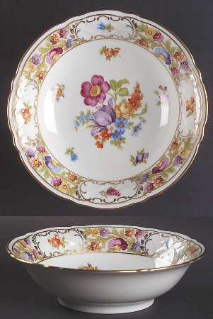 Empress Dresden Flowers Coupe Cereal Bowl