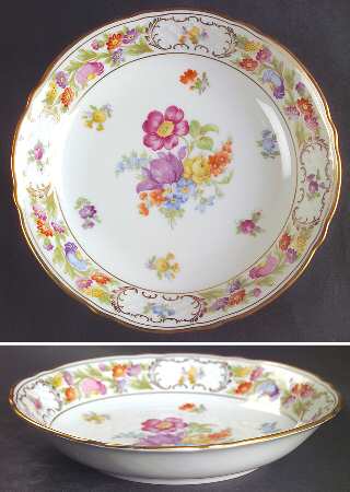 Empress Dresden Flowers Coupe Soup Bowl
