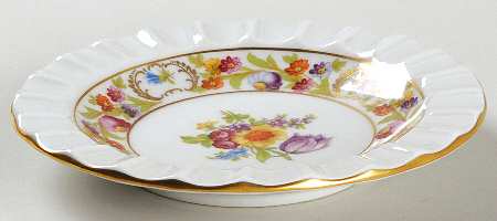 Empress Dresden Flowers 5" Ashtray